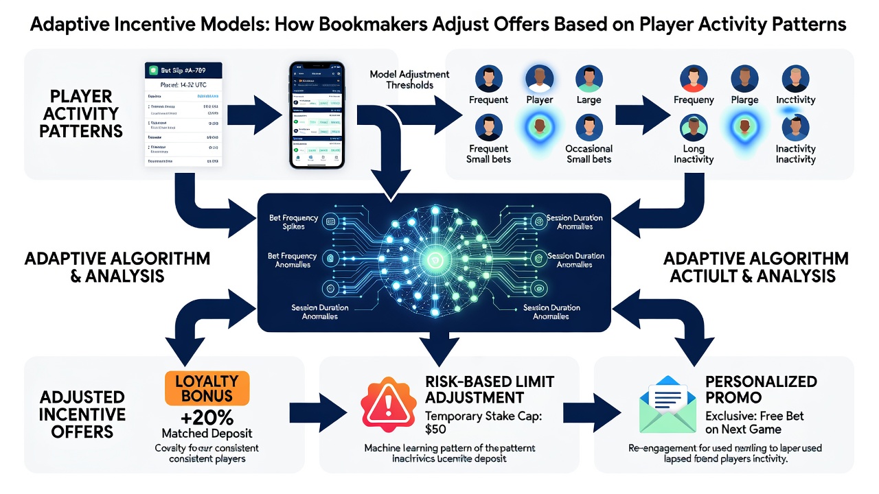 Dashboard view of real-time player analytics used by betting operators to calibrate incentive levels