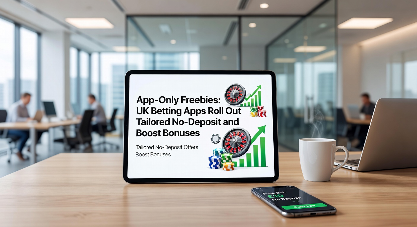 Illustration of enhanced odds display on a UK betting app, highlighting a no-deposit boosted bet on horse racing
