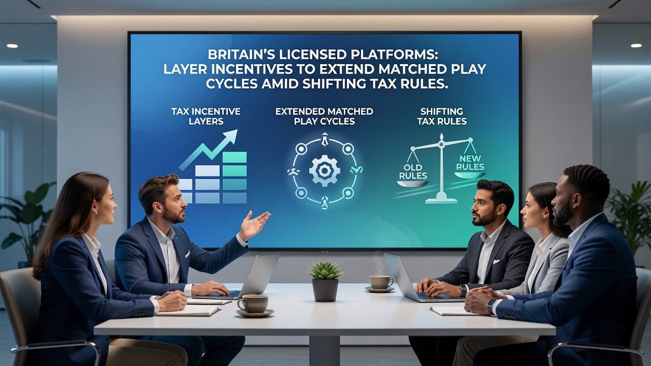 Analytics dashboard showing extended matched play cycles and layered bonus redemption rates across UK licensed sites