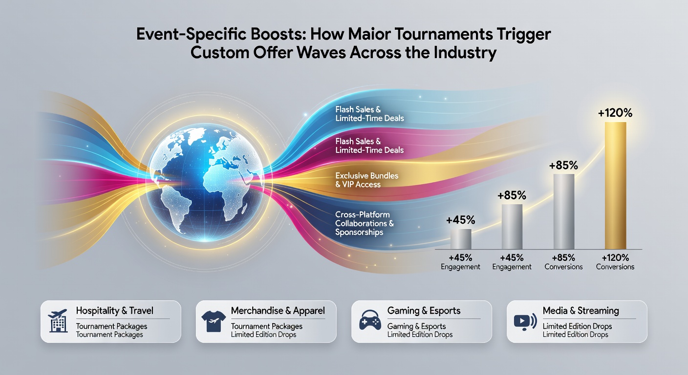 Data visualization showing betting offer waves during major global tournaments